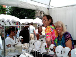 Gary & Maureen in their show booth