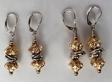 Nina Nomi Handmade Twist Earrings and Dolphin Earrings