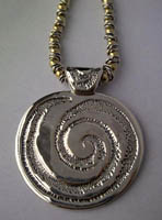 Large Spiral Pendant